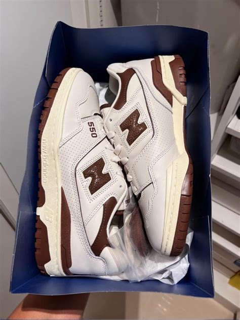 new balance 550 brown sole